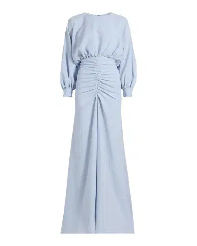 Amsale Gathered A-Line Gown | Thumbnail 1 Amsale Gathered A-Line Gown | Thumbnail 1