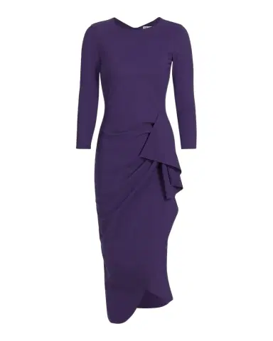 Chiara Boni La Petite Robe Wang Draped High-Low Midi Sheath Dress | Thumbnail 1