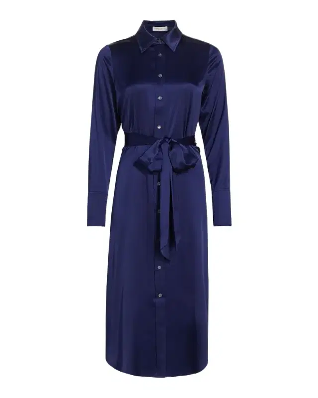 Victoria Silk Shirtdress