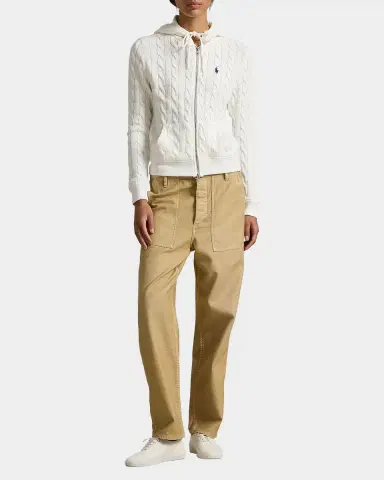 Polo Ralph Lauren Cable-Knit Cotton Full-Zip Hoodie | Thumbnail 2 Polo Ralph Lauren Cable-Knit Cotton Full-Zip Hoodie | Thumbnail 2