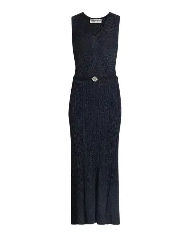Chiara Boni La Petite Robe Risse Metallic Knit Star Midi-Dress | Thumbnail 1 Chiara Boni La Petite Robe Risse Metallic Knit Star Midi-Dress | Thumbnail 1