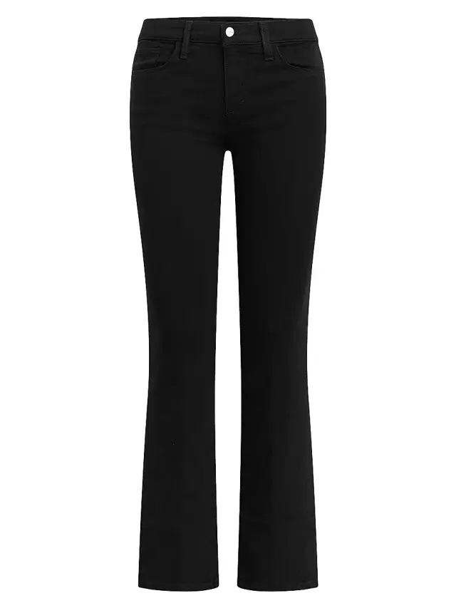Joe's Jeans Women's Petite Provocateur HIgh-Rise Stretch Bootcut Jeans - Black