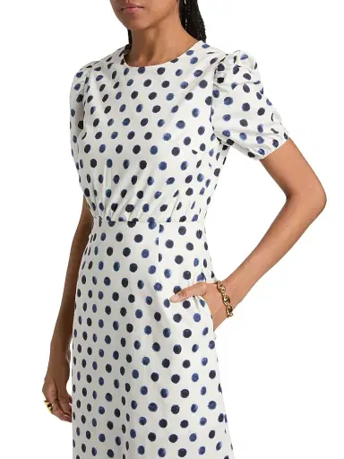 Misa Los Angeles Women's Blanche Polka Dot Midi-Dress - Polka Dot | Thumbnail 6 Misa Los Angeles Women's Blanche Polka Dot Midi-Dress - Polka Dot | Thumbnail 6