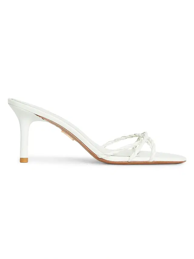 Retrofête Women's Karolina 75MM Leather Sandals - White