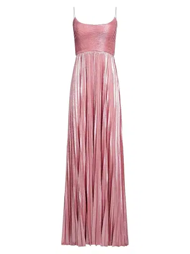 Retrofête Women's Rhosyn Pleated Gown - Metallic Rosa - Size Large | Thumbnail 1