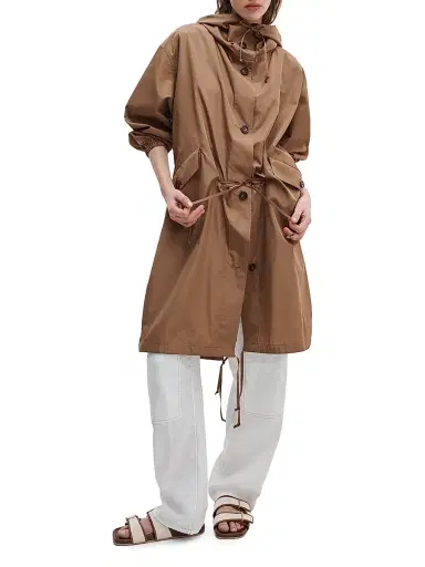 rag & bone Women's Declan Oversized Parka Jacket - Camel - Size XL | Thumbnail 3