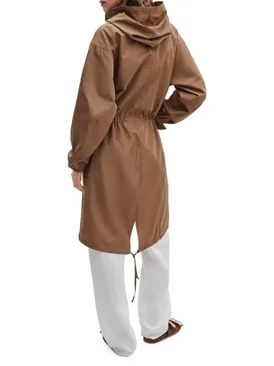 rag & bone Women's Declan Oversized Parka Jacket - Camel - Size XL | Thumbnail 4