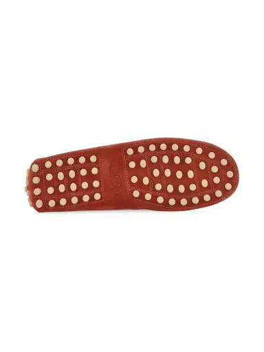 Tod's Women's Gommino Suede Driving Loafers - Red | Thumbnail 6 Tod's Women's Gommino Suede Driving Loafers - Red | Thumbnail 6