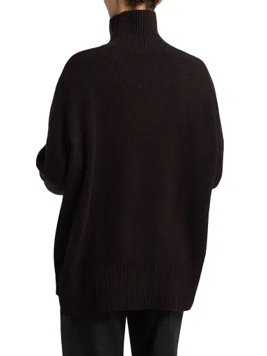Lisa Yang Women's Heidi Relaxed-Fit Cashmere Sweater - Dark Oak | Thumbnail 5 Lisa Yang Women's Heidi Relaxed-Fit Cashmere Sweater - Dark Oak | Thumbnail 5