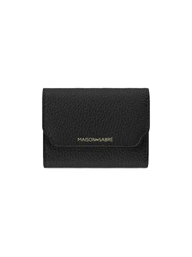 MAISON de SABRÉ Women's Leather Trifold Wallet - Rouge Noir | Thumbnail 1 MAISON de SABRÉ Women's Leather Trifold Wallet - Rouge Noir | Thumbnail 1