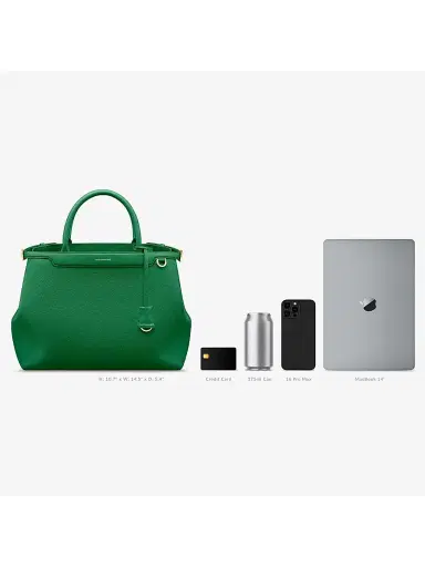MAISON de SABRÉ Women's The Palais Top Handle Bag - Emerald Green | Thumbnail 1