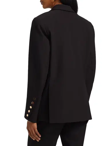 Toccin Women's Willa Boyfriend Blazer - Jet | Thumbnail 5 Toccin Women's Willa Boyfriend Blazer - Jet | Thumbnail 5