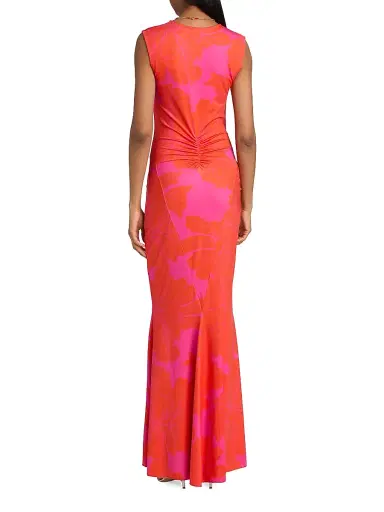 Eywasouls Malibu Women's Annie Floral Sleeveless Maxi Dress - Coral Blossom | Thumbnail 5