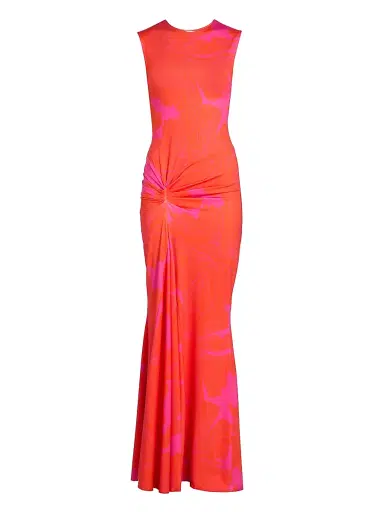 Eywasouls Malibu Women's Annie Floral Sleeveless Maxi Dress - Coral Blossom | Thumbnail 1