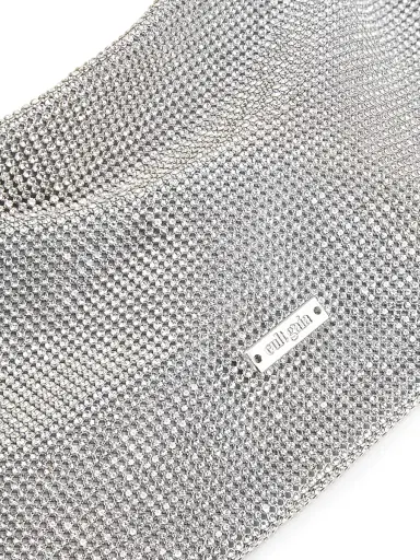 Cult Gaia Women's Nano Hera Rhinestone Mesh Shoulder Bag | Thumbnail 6 Cult Gaia Women's Nano Hera Rhinestone Mesh Shoulder Bag | Thumbnail 6