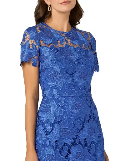 Shoshanna Women's Elie Lace Gown - Sapphire - Size 2 | Thumbnail 4