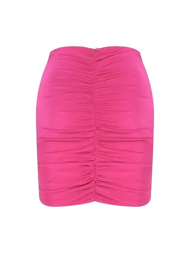 PatBo Women's Aurora Ruffle Miniskirt - Pink - Size Small | Thumbnail 2