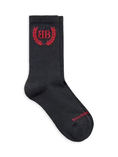Balenciaga Women's Laurel Classic Socks - Faded Black - Size Small | Thumbnail 1 Balenciaga Women's Laurel Classic Socks - Faded Black - Size Small | Thumbnail 1