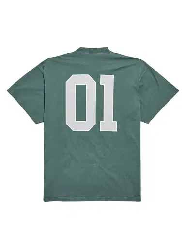 Balenciaga Men's Basketball Oversized T-Shirt - Dark Green - Size Medium | Thumbnail 2 Balenciaga Men's Basketball Oversized T-Shirt - Dark Green - Size Medium | Thumbnail 2