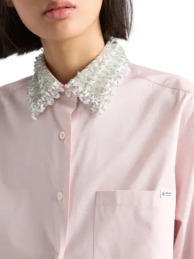 Prada Women's Poplin Shirt - Pink - Size 10 | Thumbnail 5 Prada Women's Poplin Shirt - Pink - Size 10 | Thumbnail 5