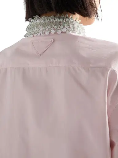 Prada Women's Poplin Shirt - Pink - Size 10 | Thumbnail 6 Prada Women's Poplin Shirt - Pink - Size 10 | Thumbnail 6