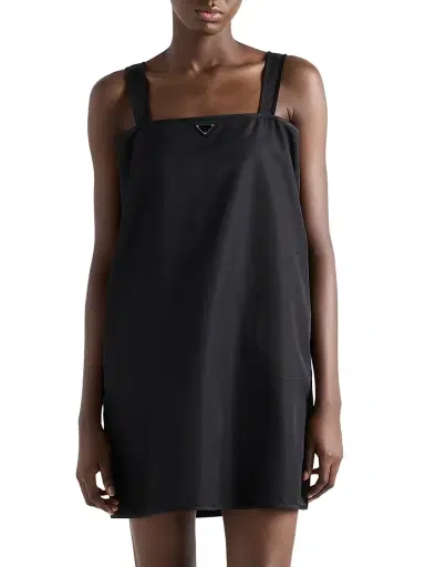 Prada Women's Nylon Mini-Dress - Black | Thumbnail 2