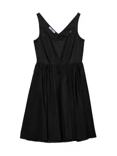 Prada Women's Nylon Mini Dress - Black | Thumbnail 1