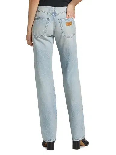 MM6 MAISON MARGIELA Women's Patchwork Denim Pants - Medium Blue - Size 25 | Thumbnail 5