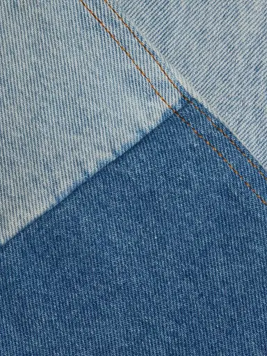 MM6 MAISON MARGIELA Women's Patchwork Denim Pants - Medium Blue - Size 25 | Thumbnail 7