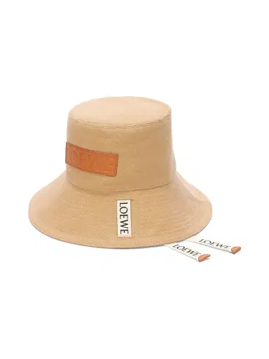 LOEWE Women's x Paula's Ibiza Canvas Fisherman Hat - Sand | Thumbnail 1 LOEWE Women's x Paula's Ibiza Canvas Fisherman Hat - Sand | Thumbnail 1