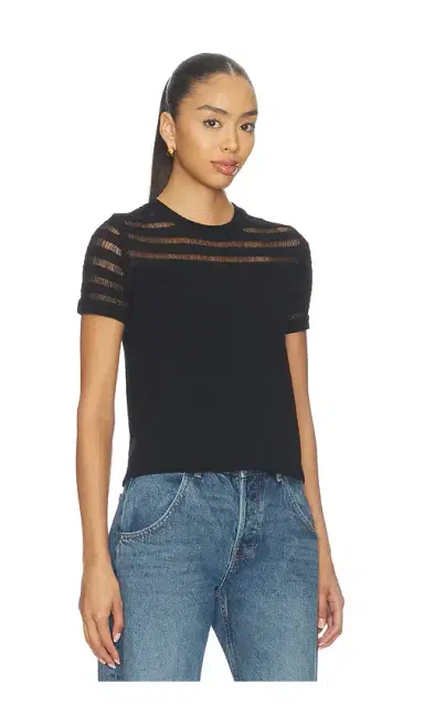 Rag & Bone Britt Short Sleeve Crew | Thumbnail 2 Rag & Bone Britt Short Sleeve Crew | Thumbnail 2
