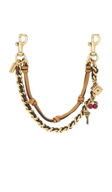 Coach Leather And Metal Swag Bag Charm | Thumbnail 1