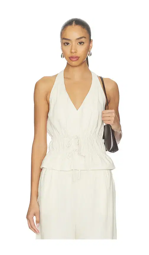 PAIGE Alysha Linen Top