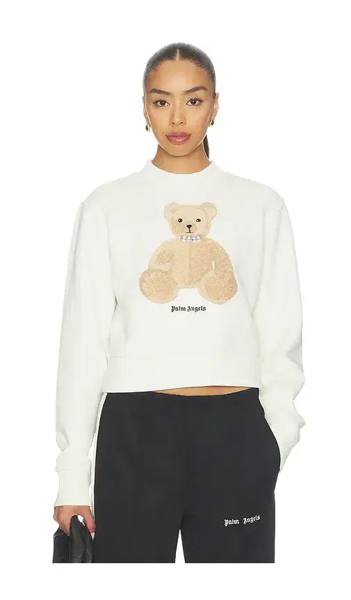Palm Angels Bear Fitted Crew Sweatshirt