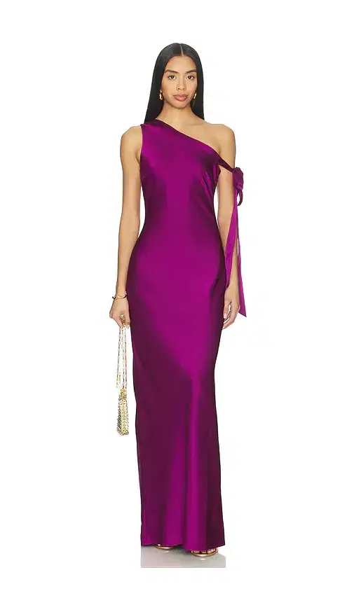 Runaway The Label Viola One Shoulder Maxi Dress