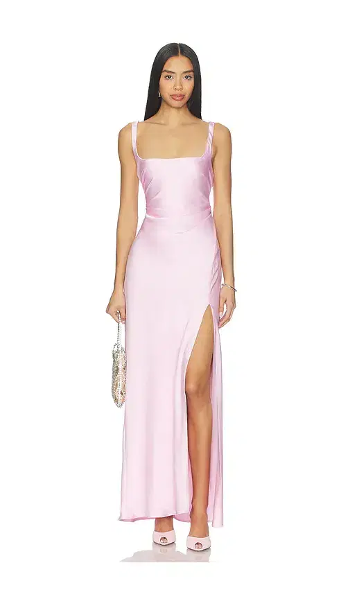 Runaway The Label Esme High Split Maxi Dress