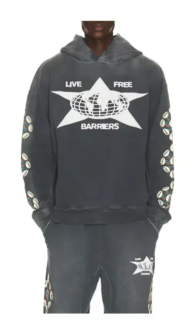 Barriers Worldwide Cowrie Shell Hoodie | Thumbnail 1 Barriers Worldwide Cowrie Shell Hoodie | Thumbnail 1