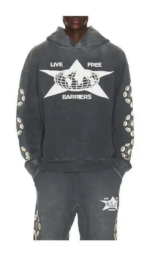 Barriers Worldwide Cowrie Shell Hoodie