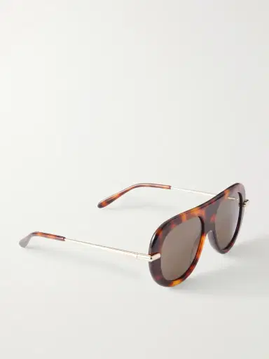 Loewe Slim Havana Aviator-Style Tortoiseshell Acetate Sunglasses - Men | Thumbnail 3 Loewe Slim Havana Aviator-Style Tortoiseshell Acetate Sunglasses - Men | Thumbnail 3