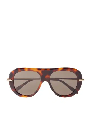 Loewe Slim Havana Aviator-Style Tortoiseshell Acetate Sunglasses - Men | Thumbnail 1 Loewe Slim Havana Aviator-Style Tortoiseshell Acetate Sunglasses - Men | Thumbnail 1