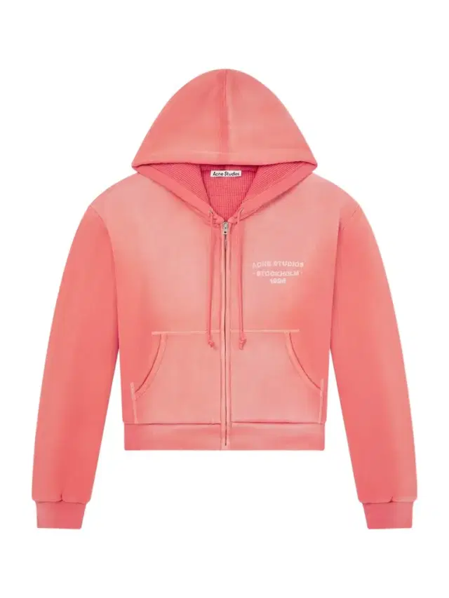 Acne Studios Feida Cropped Logo-Print Cotton-Jersey Zip-Up Hoodie - Men
