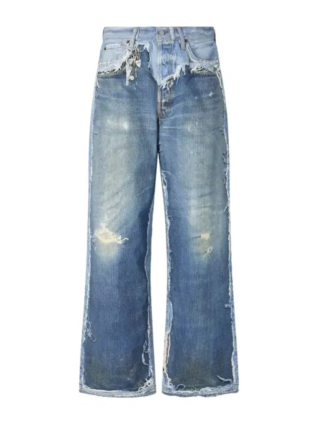 1981 Wide-Leg Trompe L'oeil Printed Organic Jeans - Men