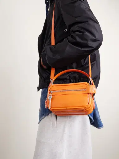 Acne Studios Camero Embellished Textured-Leather Messenger Bag - Men | Thumbnail 3 Acne Studios Camero Embellished Textured-Leather Messenger Bag - Men | Thumbnail 3