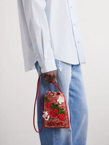 Loewe Paula's Ibiza Leather-Trimmed Pouch - Men | Thumbnail 2