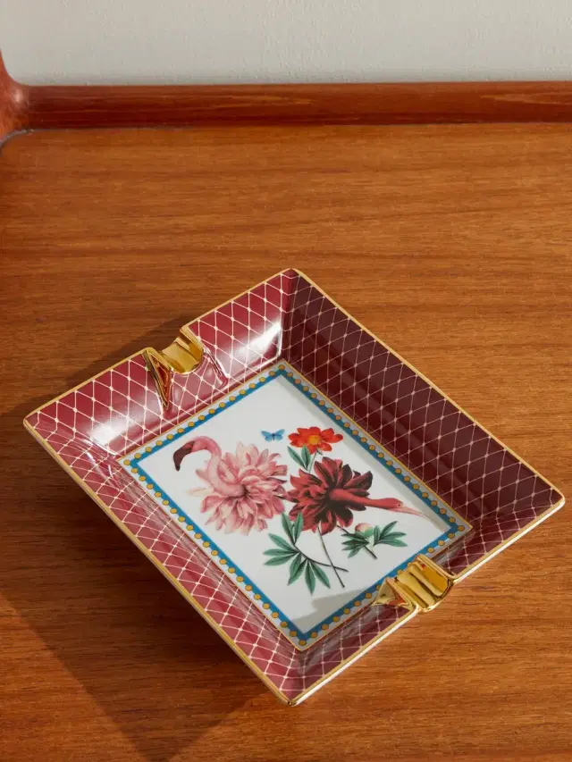La DoubleJ Beto Val Birdbloom Painted Porcelain Ashtray - Men