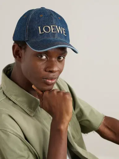 Loewe Paula's Ibiza Appliquéd Logo-Embroidered Denim Baseball Cap - Men | Thumbnail 2 Loewe Paula's Ibiza Appliquéd Logo-Embroidered Denim Baseball Cap - Men | Thumbnail 2