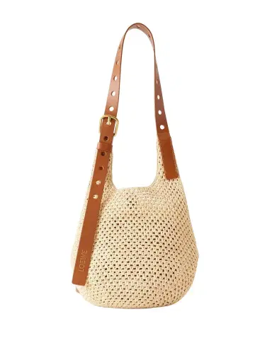 Loewe Paula's Ibiza The Punch Hole Leather-Trimmed Raffia Tote - Men | Thumbnail 1 Loewe Paula's Ibiza The Punch Hole Leather-Trimmed Raffia Tote - Men | Thumbnail 1