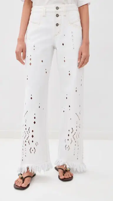 Isabel Marant Amia Jeans White | Thumbnail 3 Isabel Marant Amia Jeans White | Thumbnail 3