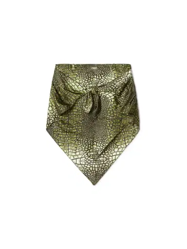 Off-White Green Crocodile Bandana Skirt | Thumbnail 1