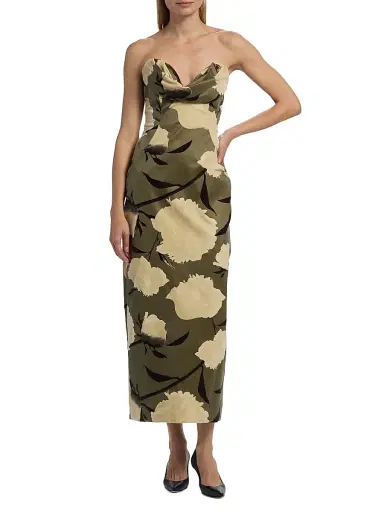 Lela Rose Women's Draped Bust Sheath Cocktail Dress | Thumbnail 2